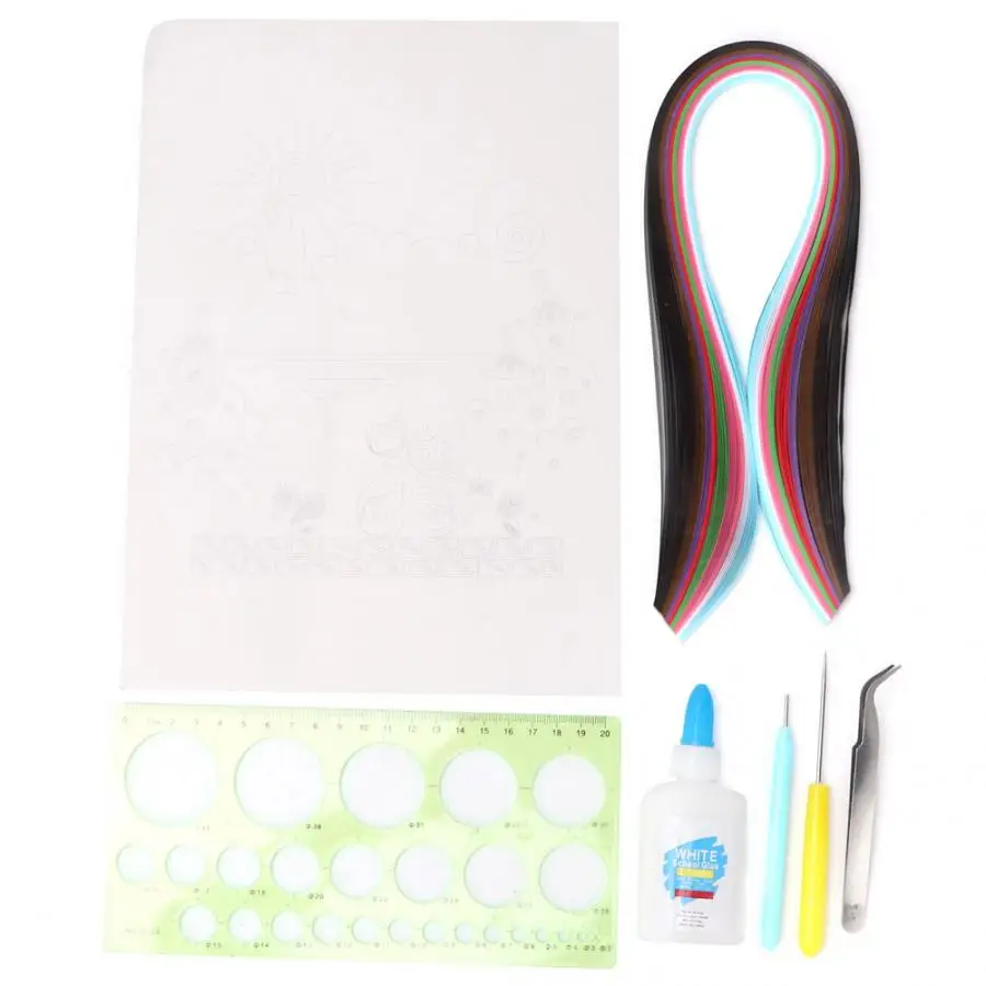 Бумажный набор Ouilling бумажный Набор для квиллинга сделай сам инструментов