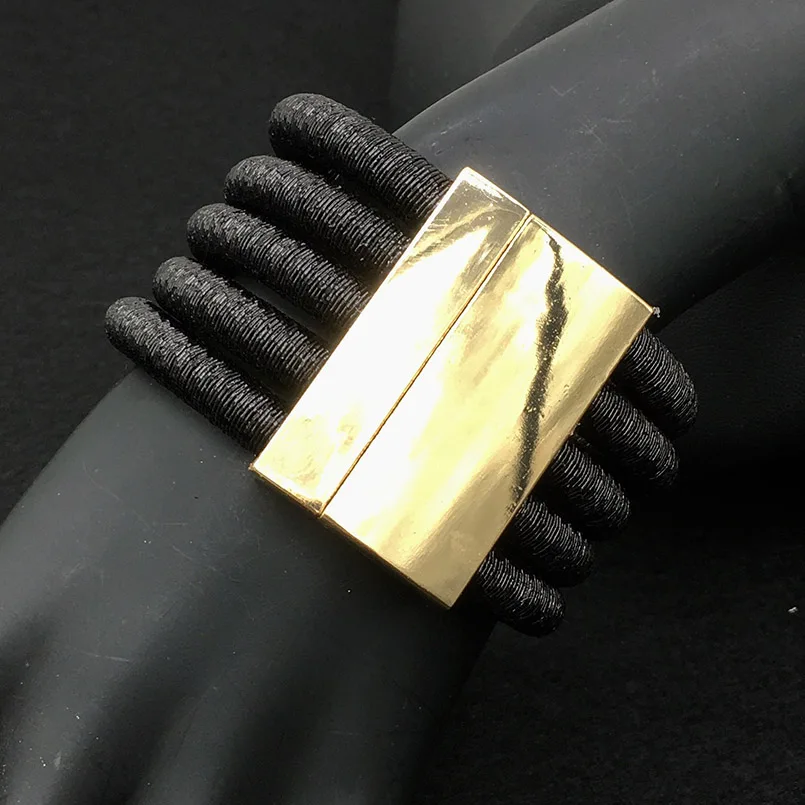 Браслет-манжета UKEN женский с цепочкой выразительное Ювелирное Украшение на