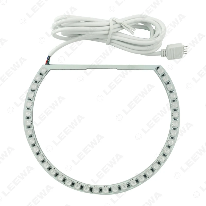 LEEWA 4x146мм автомобильный RGB LED Angel Eyes Halo кольцевой свет беспроводной пульт