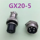 1 шт. GX20 5-контактный разъем типа папа и мама, 20 мм разъем для проводной панели, Авиационная вилка L97 GX20, круглый разъем, розетка, бесплатная доставка