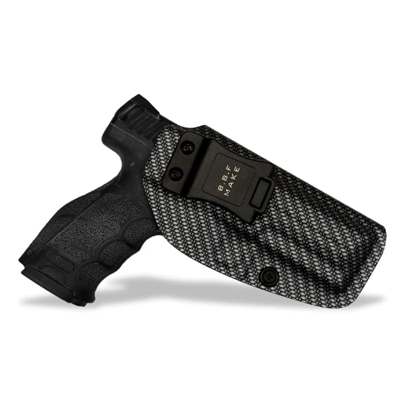 Woven Texture Right BBF сделать IWB углеродное волокно тканый KYDEX пистолет-кобура: Глок 19 23 25 32 Cz p10c внутри скрытый кейс для пистолета - Цвет: Woven Texture Right