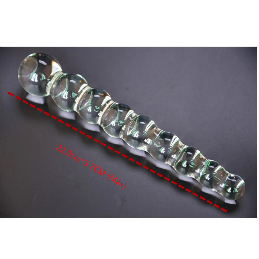 Новинка 2*3 7 см длинная Анальная пробка стеклянные анальные бусы эротические