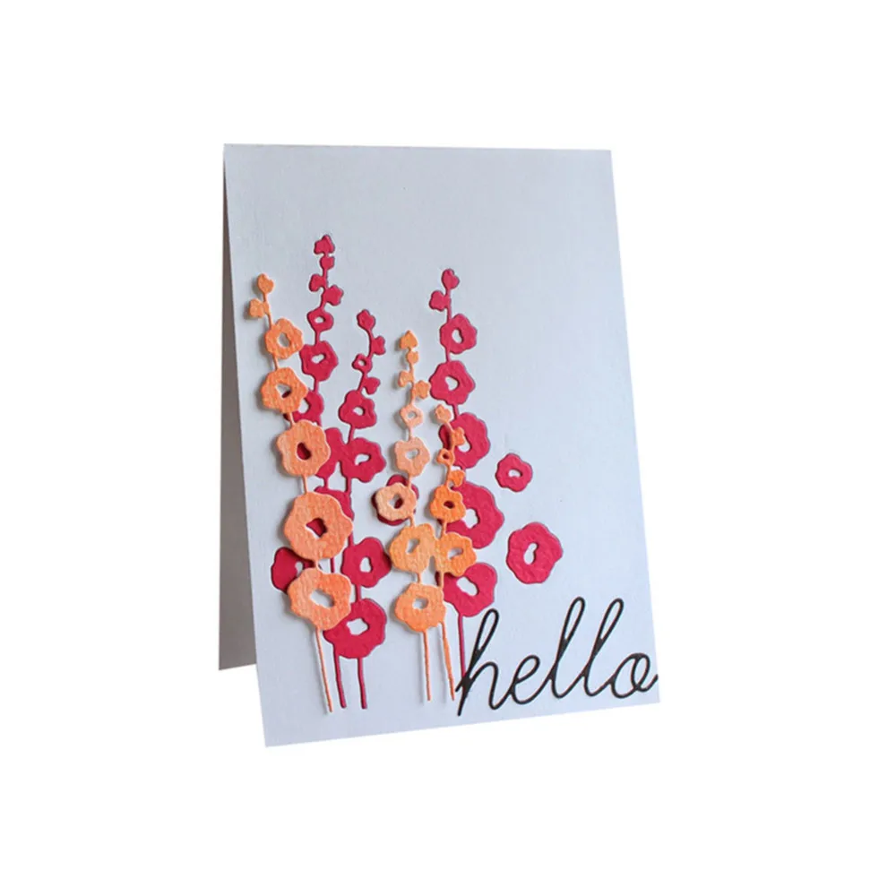 Цветочные открытки металлические резные штампы Рождественская рамка для DIY