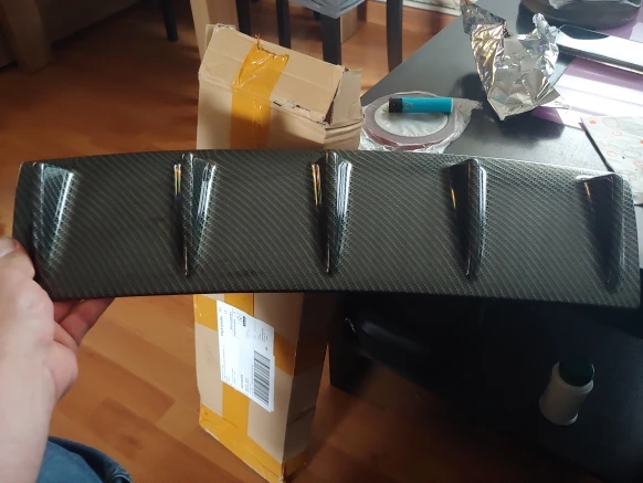 Автомобильный диффузор, губа на задний бампер плавник ABS air shark для Volkswagen VW POLO Golf 4 Golf 6 Golf 7 CC Tiguan Passat B5