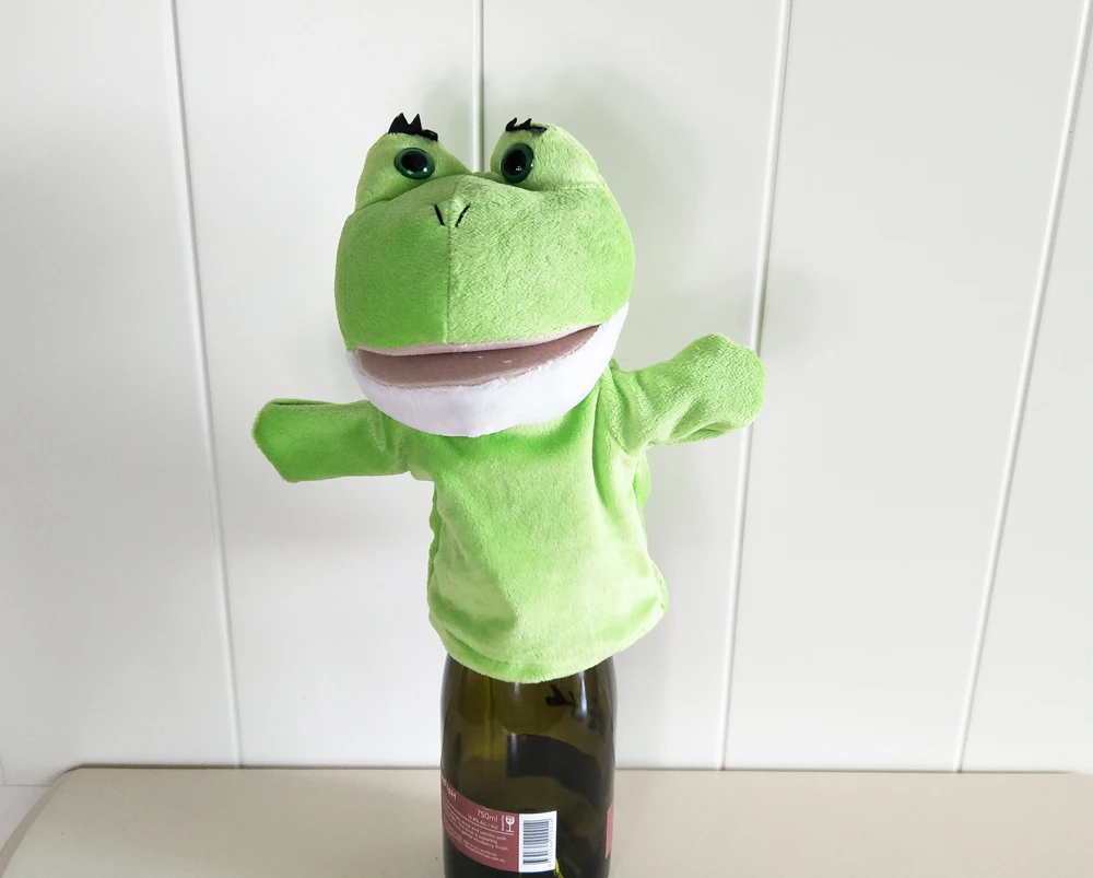 Кукла BOLAFYNIA Детская плюшевая зеленая лягушка с открытым ртом набивная подарок на
