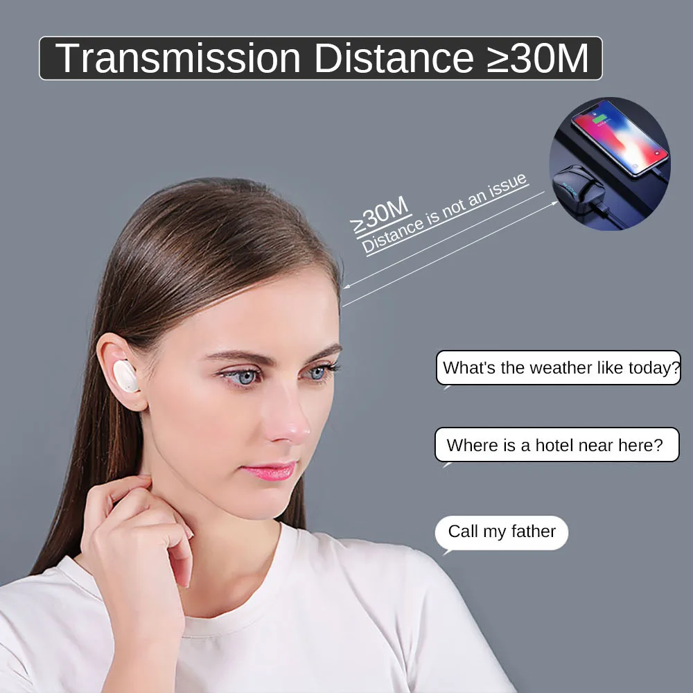 2200 мАч TWS 5 0 Bluetooth наушники IP7 беспроводные 6D стерео HiFi игровая гарнитура с