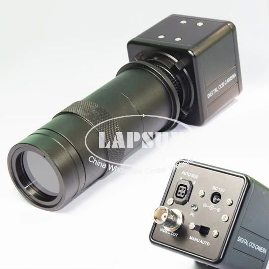 Цветная доска промышленный микроскоп камера BNC AV выход авто Ирис + 8X 100X C Mount