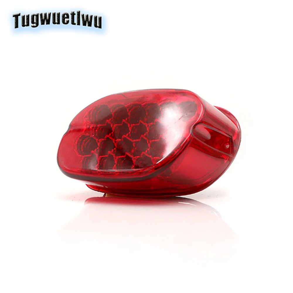 Дым Красный светодиодный Кристалл задние тормоза задний фонарь для Harley Davidson Dyna