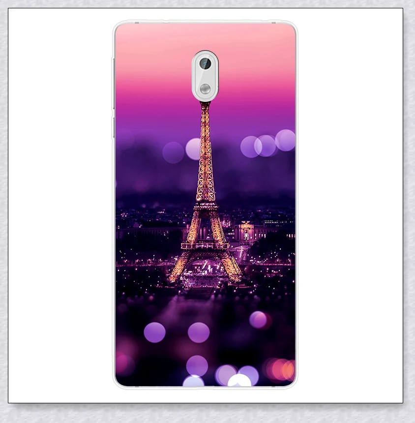 the eiffel tower Чехол для телефона для Nokia для детей возрастом 2, 3, 5, 6, силиконовый чехол с крышкой, цветной чехол с крышкой для Nokia 5 6 3 2 Nokia5 Nokia6 Nokia2 Nokia3 fundas Coque - Цвет: the eiffel tower