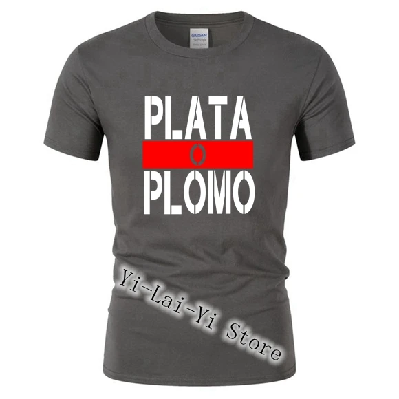 Plata O Plomo мужские футболки нарко Пабло футболка Escobar серебряная или свинцовая хип