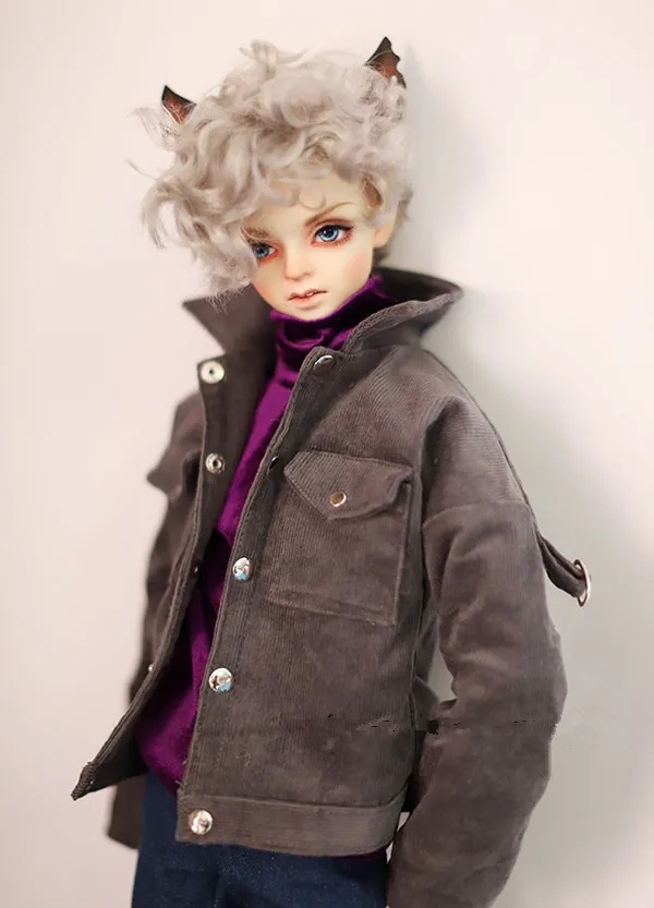 Кукольное пальто 1/4 BJD дымчато серый цвет куртка бомбер для размера SD17 POPO68 Размер