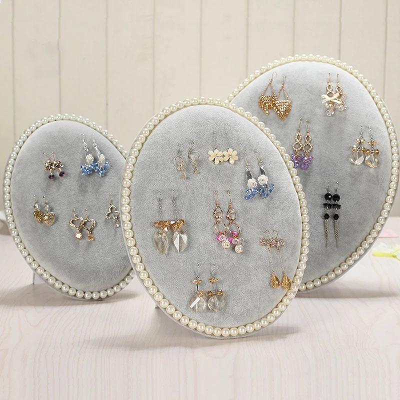 Mordoa 2017 New Style Velvet Stud Earring Pendant Display Shelf Jewelry Stand Holder Rack Wholesale | Украшения и аксессуары
