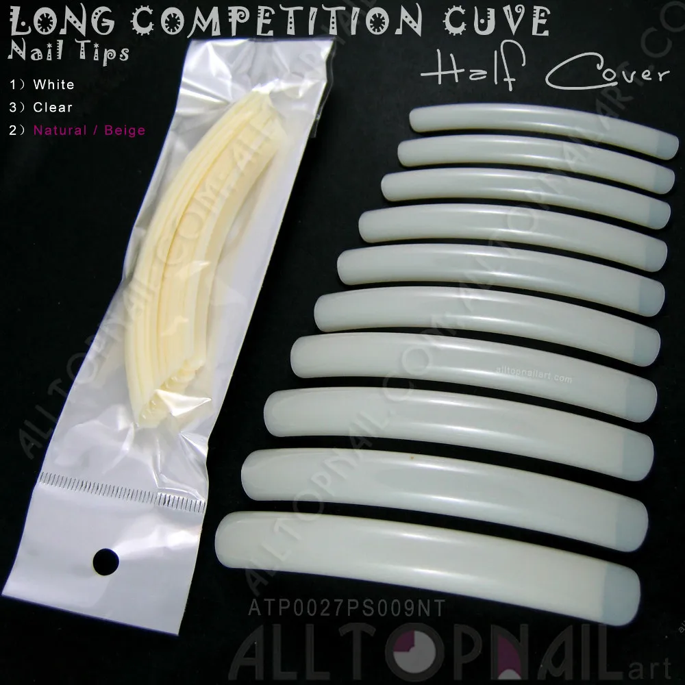 Накладные ногти длинные натуральные конкурсные 20 упаковок профессиональные