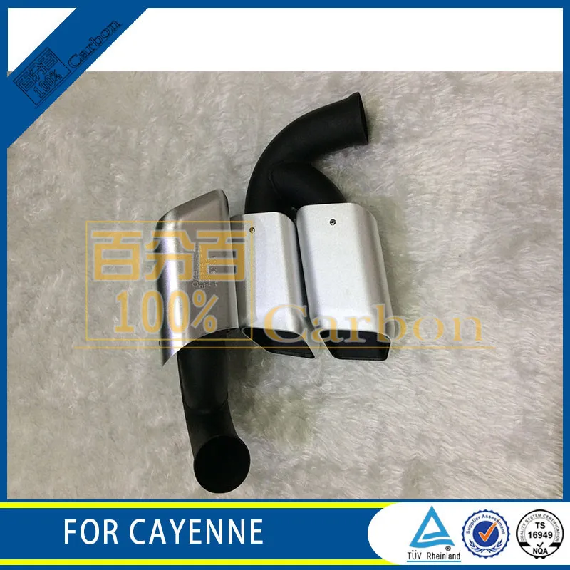 Глушитель выхлопной трубы хвост Советы 304 Нержавеющая сталь горло для Cayenne Turbo|pipe