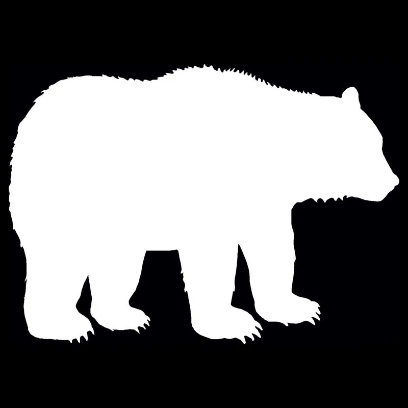 20 3*14 4 см забавная наклейка бампера гризли светоотражающая Виниловая для