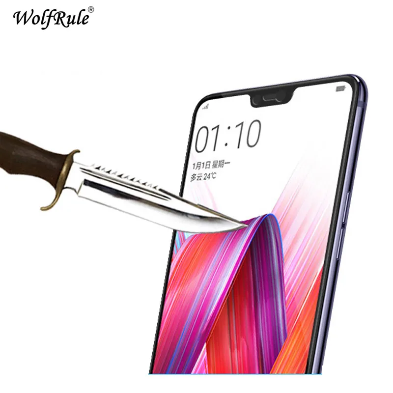 2 шт защита экрана OPPO F7 стекло 2.5D Закаленное для полное покрытие Стекло телефона F
