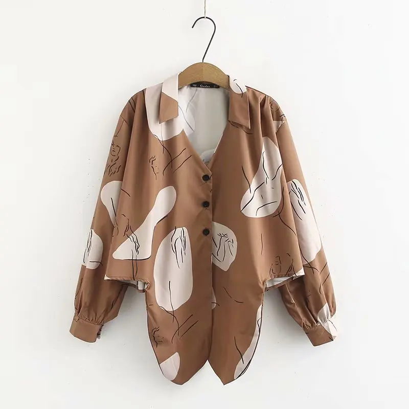 Женская блузка с бантом на подоле Повседневная Свободная рукавом летучая мышь