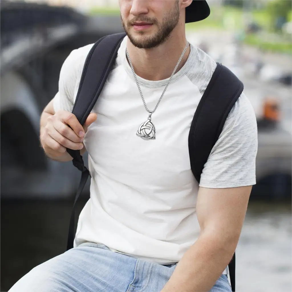 BONISKISS Fashion 1 Pcs Long Pendant Necklace For Women And Men Silve Stainless Vintage Suspension Charm Jewelry Choker necklace | Украшения