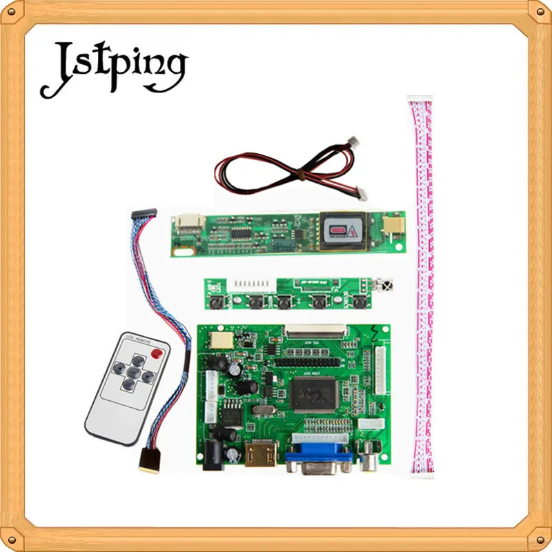 Jstping 23 inch LTM230HT09 LCD screen Controller monitor HDMI VGA 2AV Driver board Audio 50pin Kit DIY mini display panel | Компьютеры и