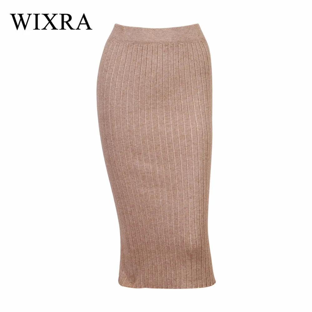 Базовые юбки карандаш Wixra весна осень 2018 длинные женская сексуальная облегающая