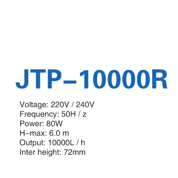 JTP 10000R 80W SUNSUN аквариумный насос 220 В аквариумные насосы с переменной частотой аквариумные рыбки для погружных насосов JTP4000R-JTP16000R - Цвет: JTP 10000R 80W