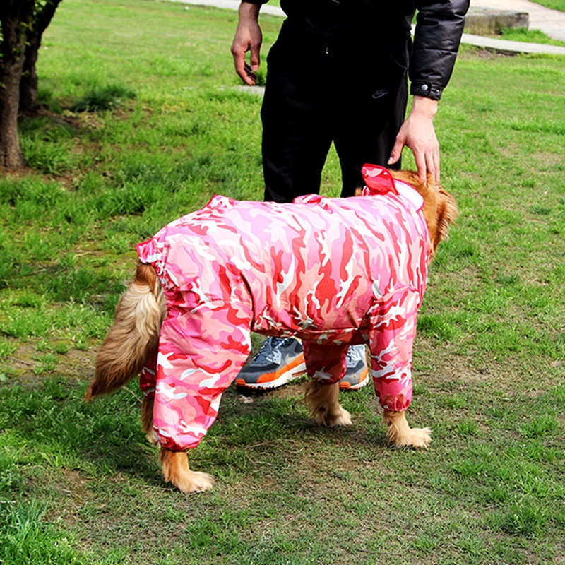 2017 Лидер продаж камуфляж плащ для собак с капюшоном водонепроницаемый дождь