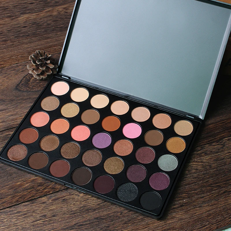 35 цветов Палитра теней для век Earth Natural Shimmer Brand CIBBCCI Matte beauty Eyes Makeup Eye shadow Cosmetics 6