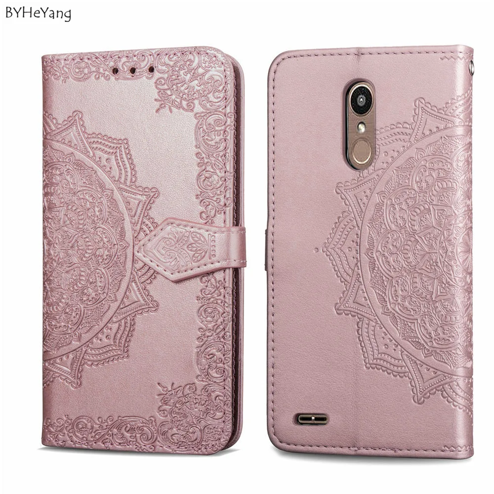 BYHeYang Wallet style flip cover for LG K8 2018 case fundas soft TPU silicone PU leather card slots kickstand | Мобильные телефоны