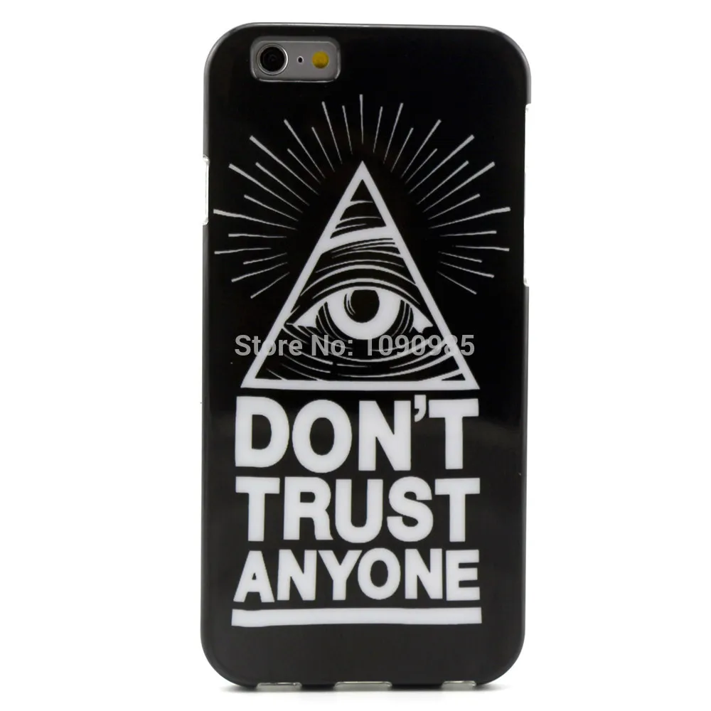12 figures Do not trust anyone 2014 New Arrival Hot Sale High Quality Mix Designs TPU Phone Case for Iphone 6 4.7inches YHI601 |