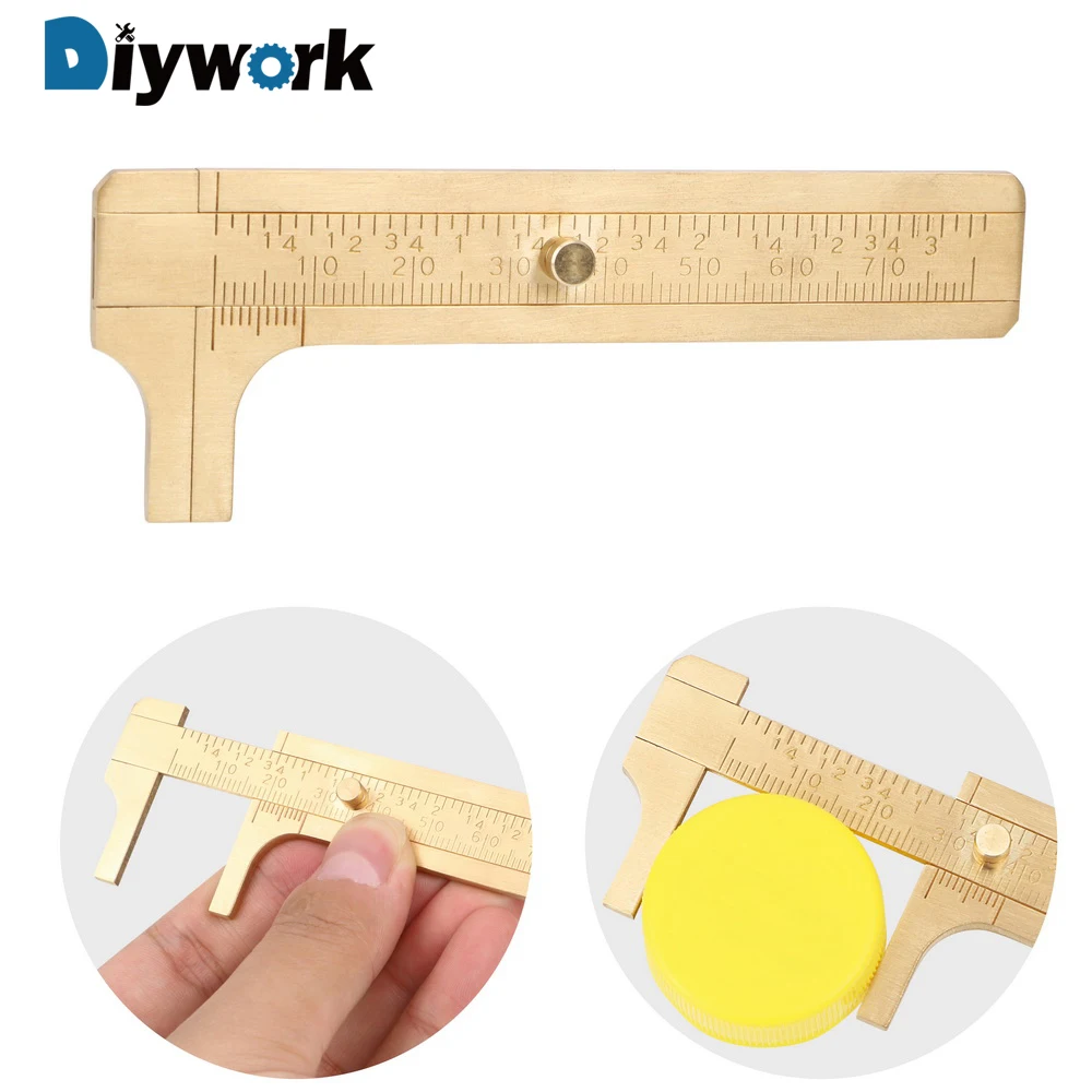Штангенциркуль DIYWORK 80 мм/3 15 дюйма с нониусом|Штангенциркули| |