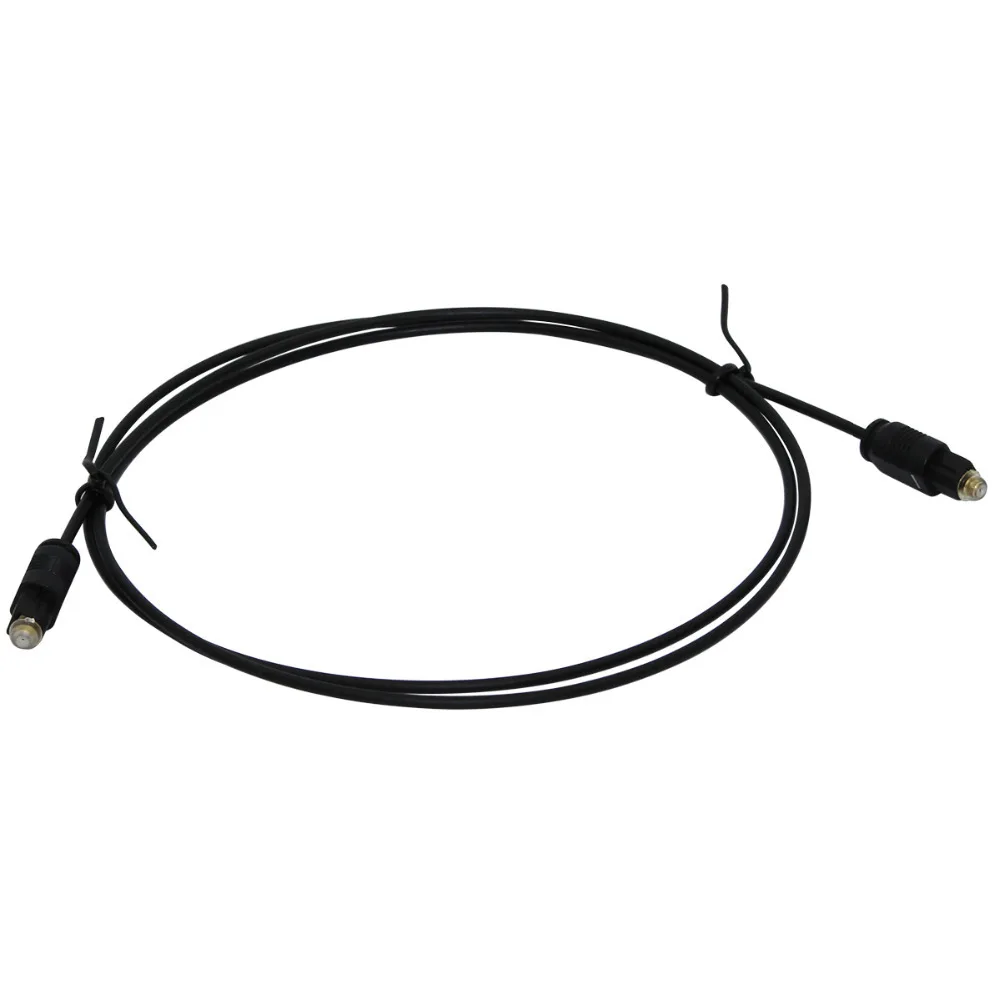 1 шт./лот Новый 1 м 2 мм позолоченный цифровой аудио оптический волоконный кабель Toslink SPDIF Шнур Бесплатная доставка