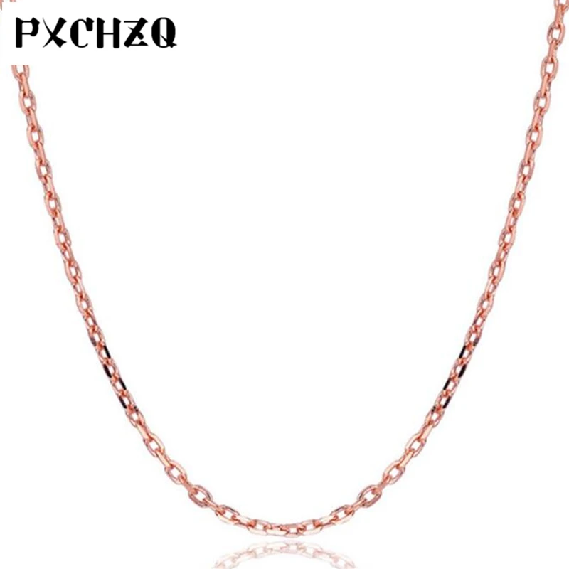 Модное ожерелье в стиле ретро с покрытием из розового золота 0 слов цепочка для