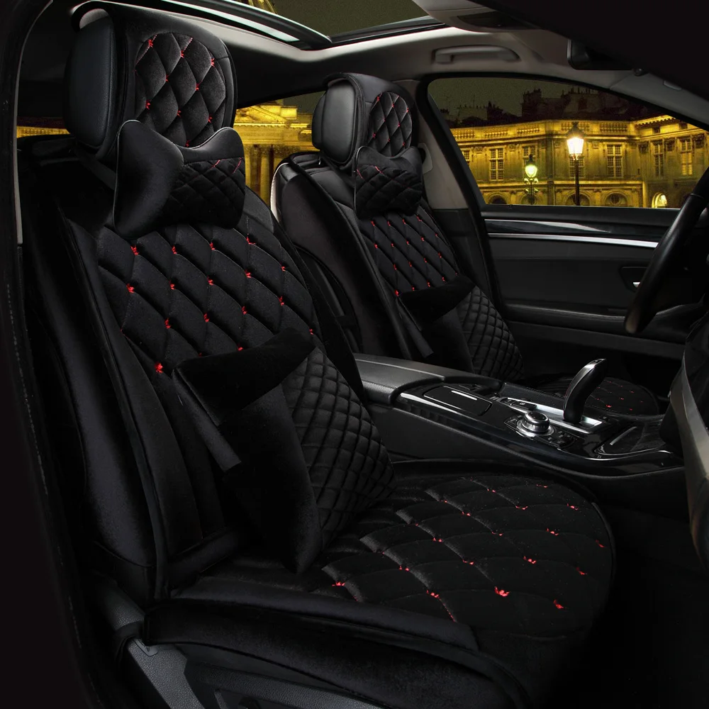 Чехол на сиденье автомобиля (спереди и сзади) Новая универсальная подушка из кожи