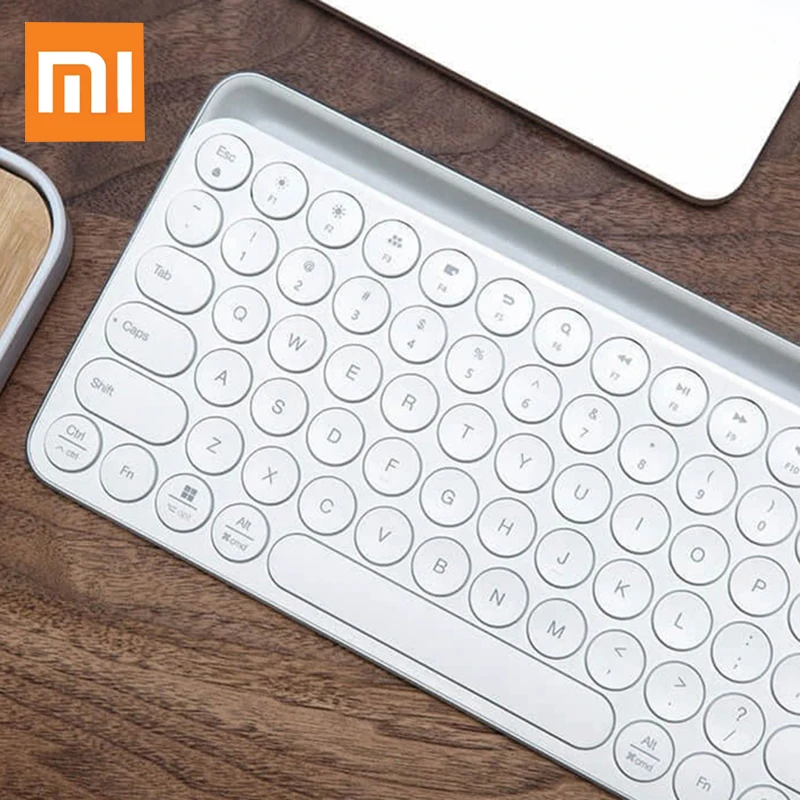 Xiaomi Miiiw клавиатура Bluetooth двойной режим 104 клавиши круглой машинки 2 4 ГГц