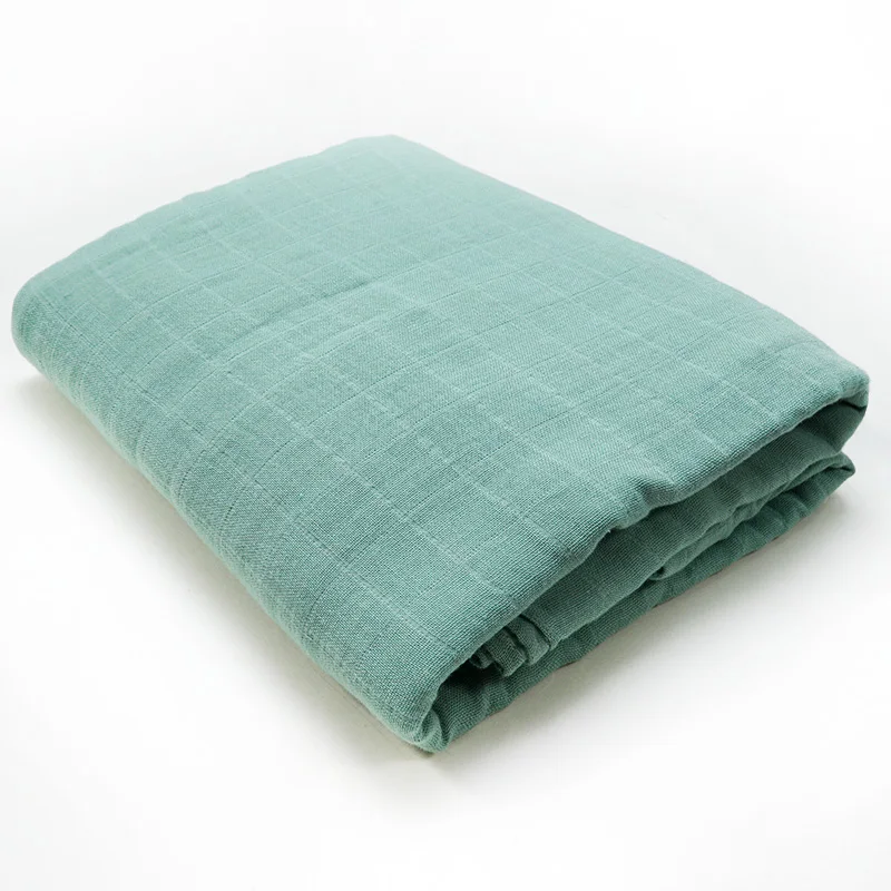 Pea green Muslinlife/ стиль; однотонное одеяло для новорожденных; детское одеяло для пеленания; одеяло из бамбукового хлопка; Прямая поставка - Цвет: Pea green