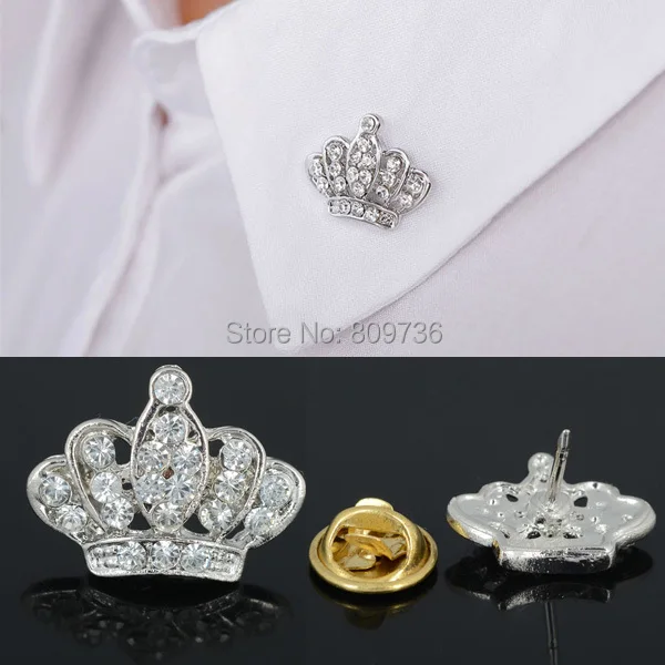 2 шт. брошь в виде короны Стразы с кристаллами | Украшения и аксессуары
