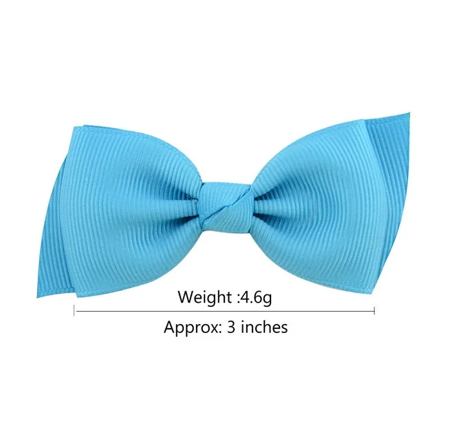 20pcs/lot 3 Inch Mix Color Popular cute Bow Grosgrain Children Hairpins Hair Accessory Infant Cute Clips Girls headdress A97 | Детская