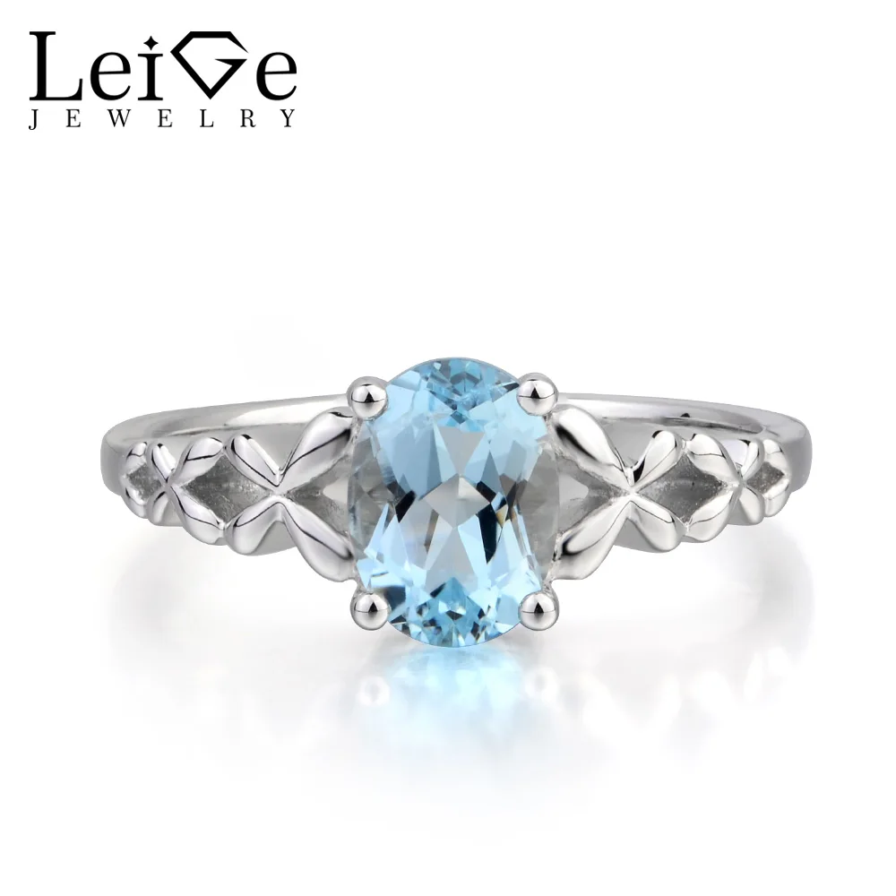 Женское Обручальное кольцо с натуральным аквамарином|natural aquamarine ring|925 sterling gemstone