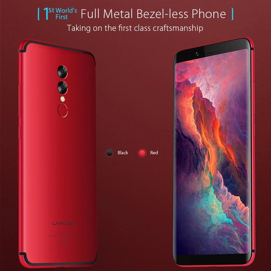 Оригинальный umidigi S2 мобильный телефон MTK helio p20 6.0 дюймов 5100 мАч 13.0mp двойной сзади