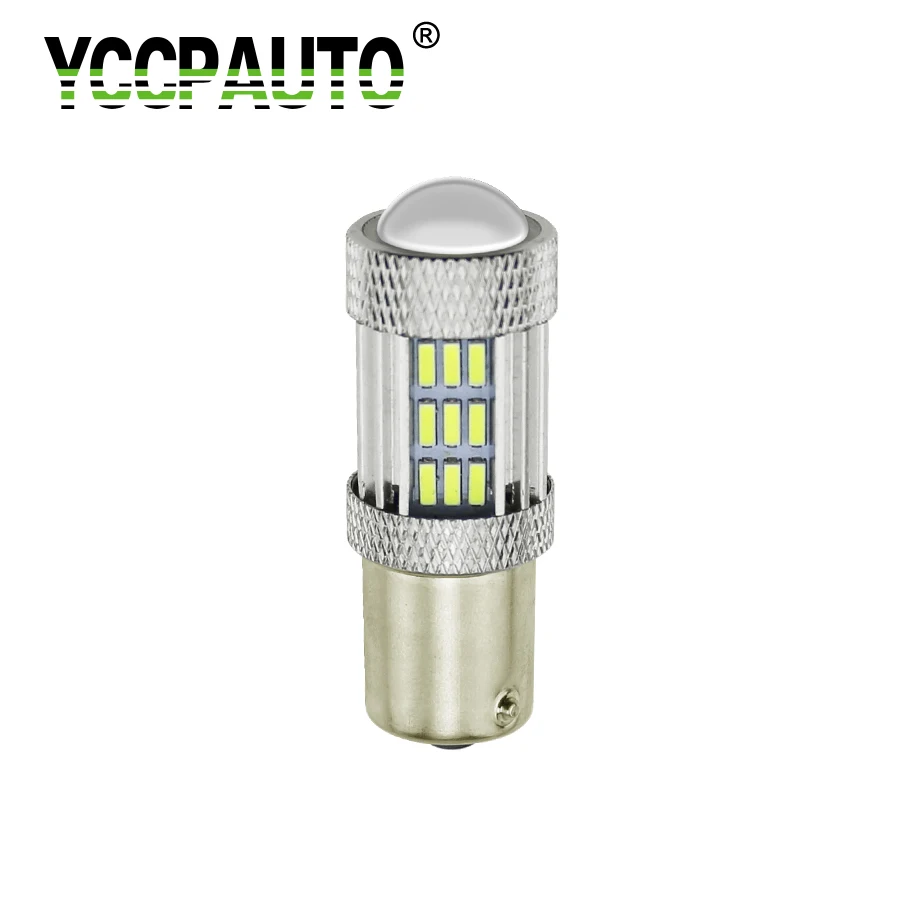Gfoloza Белый 1156 BA15S светодиодный сигнал поворота задние стоп сигналы 4014 45SMD