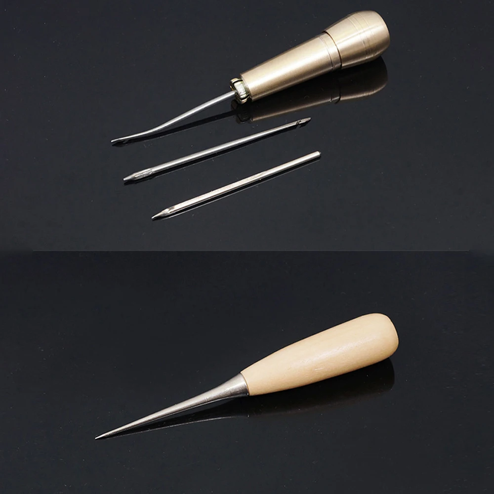 

Leather Craft Tools Kit Professional Hand Sewing Stitching Punch Carving Work Saddle Leathercraft Set DIY Hand Tools