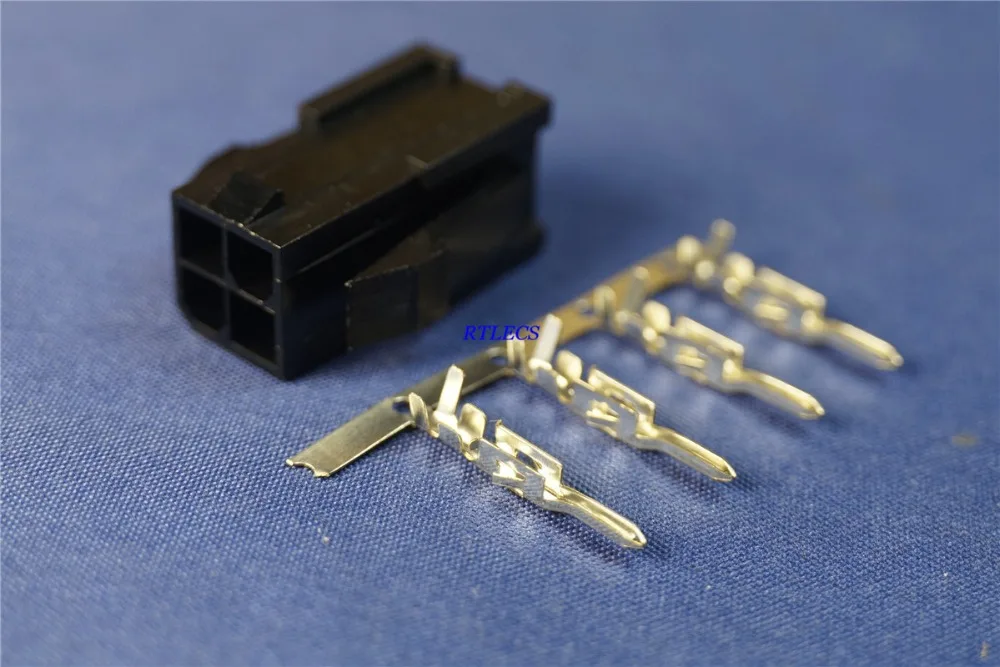 50 наборов 4 2 мм PIN вилкой/корейский производитель кабелей Корпус ПК компьютер