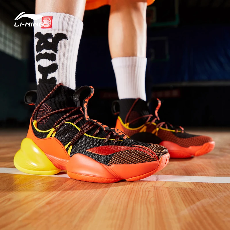 Li-Ning/Мужская Профессиональная баскетбольная обувь с амортизирующей подкладкой, спортивная обувь, кроссовки ABAP023 XYL224