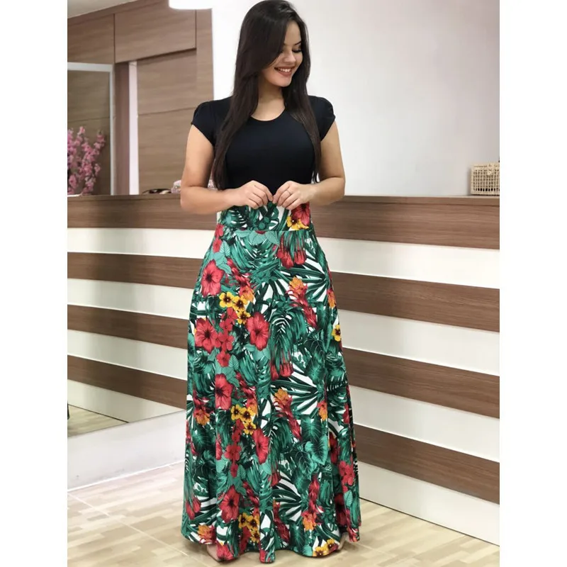 Style Six Модное Повседневное платье макси размера плюс с богемным принтом vestidos mujer платье Boho осеннее женское платье элегантные длинные платья Vestido 5XL - Цвет: Style Six