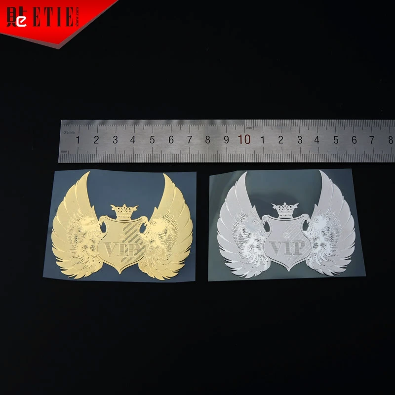 ETIE металлические отличительные знаки VIP наклейки буквы никелевый Металл 3D