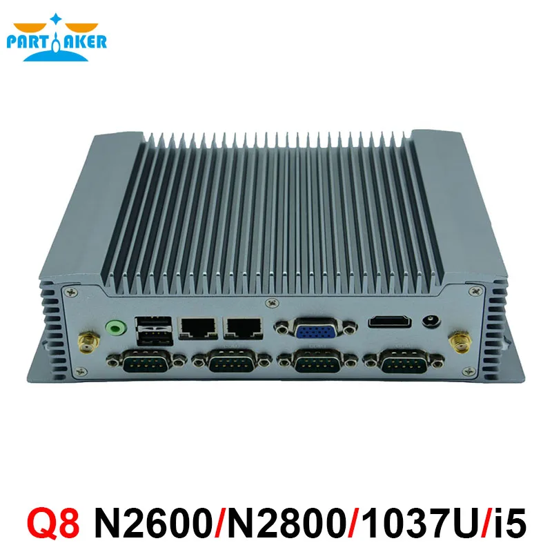Промышленный ПК безвентиляторный мини с Intel Atom N2600/Intel N2800 2 * 82583 V Gigabit Ethernet|fanless mini