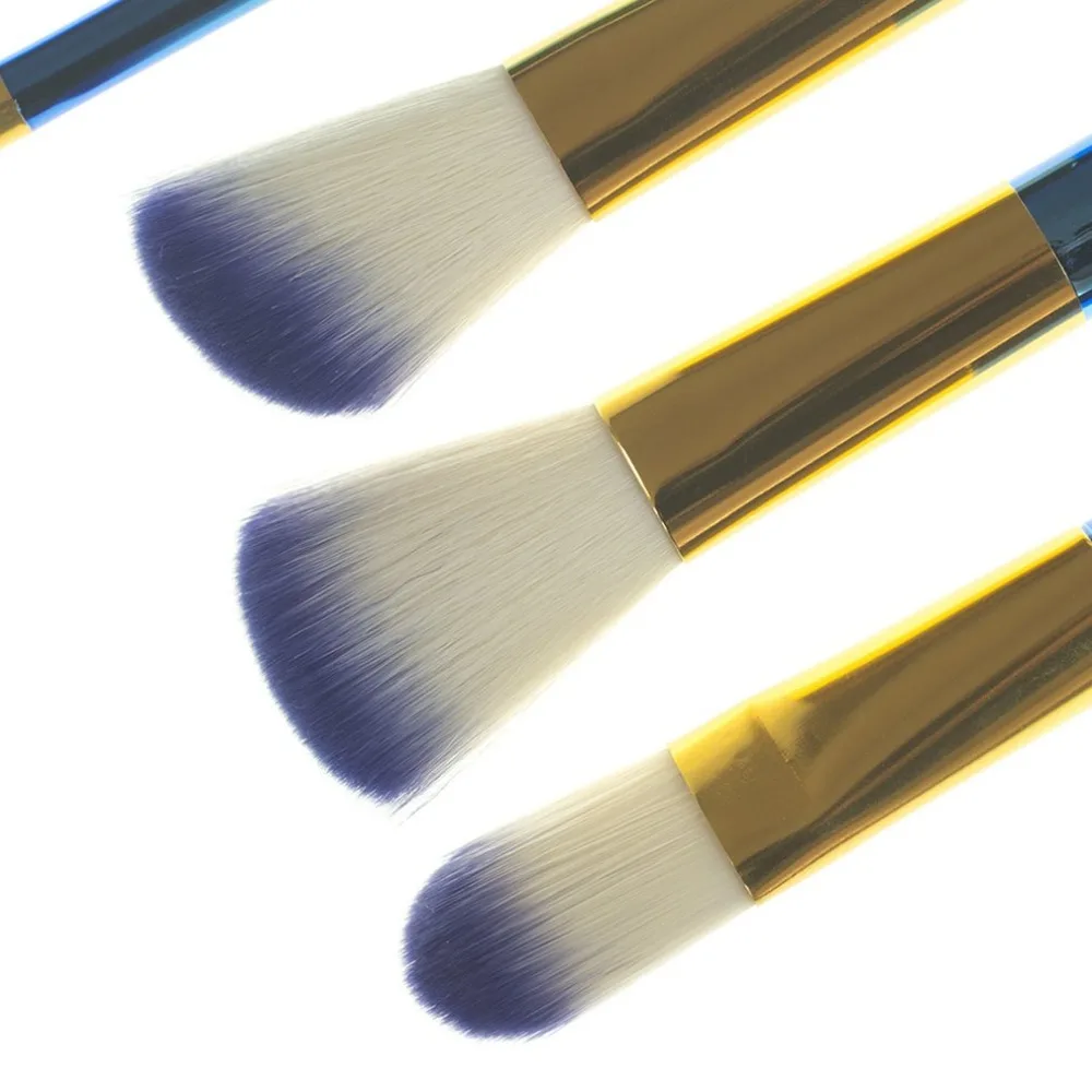 7pcs/Set Makeup Brushes Electroplate Handle Soft Fiber Hair Face Powder Foundation Eyeshadow Women Make Up Tools | Красота и здоровье