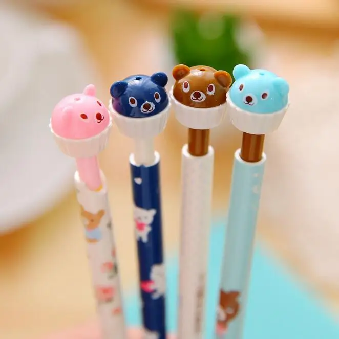1 шт./лот Kawaii Bear Cup дизайн торта 0 5 мм механический карандаш/милый propelling