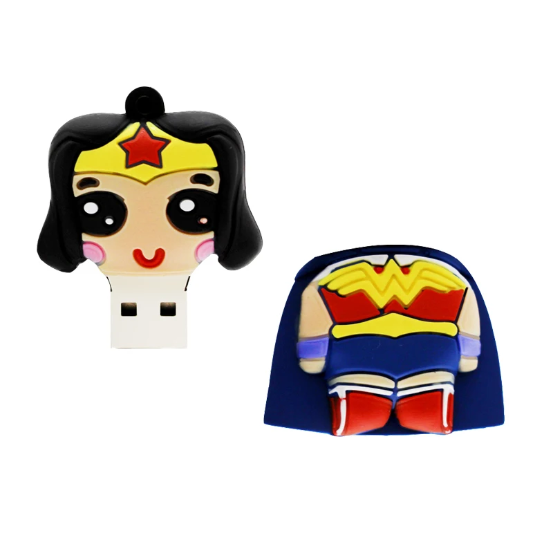 Флеш накопитель usb с героями мультфильмов 64 ГБ 32 16 8 4 Гб забавная карта памяти чудо