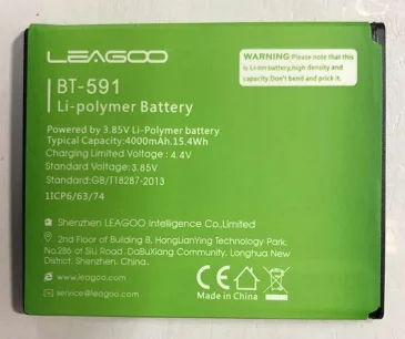 

LEAGOO KIICAA POWER BT-591 Battery original 4000mAh replacement Backup Battery for LEAGOO KIICAA POWER Smartphone In Stock